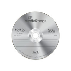 MediaRange BD-R Doble capa 50GB 6x, caja Jewelcase individual