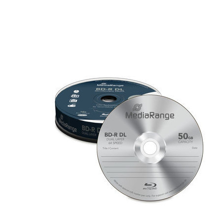 MediaRange BD-R DL 50 GB 6x – Campana 10 | DVDi.es