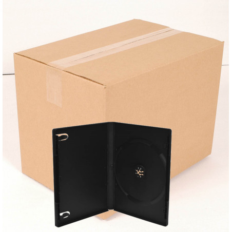 Schwarze 14-mm-DVD-Hüllen für 1 DVD (100er-Pack) | DVDi