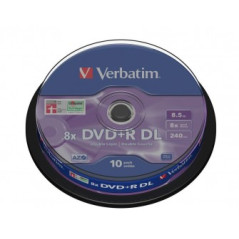 Verbatim DVD+R DL 8,5 GB 8x – Cake 10 | DVDi.es