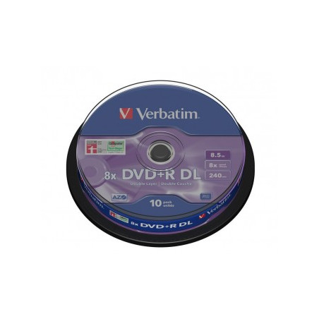 Verbatim DVD+R DL 8,5 Go 8x – Spindle 10 | DVDi.es