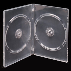 Estuche DVD 2 Disco 14mm Transparente MediaRange