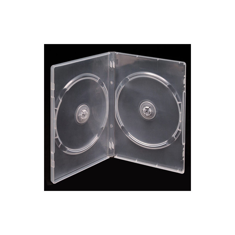 Custodia DVD per 2 dischi 14mm trasparente MediaRange