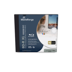 BD-R XL  100GB, 4x, Inkjet FF Printable, Jewelcase