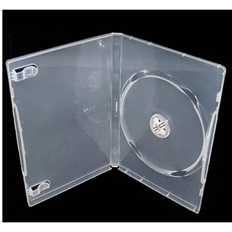 Custodia DVD per 1 disco 14mm trasparente, qualità MediaRange