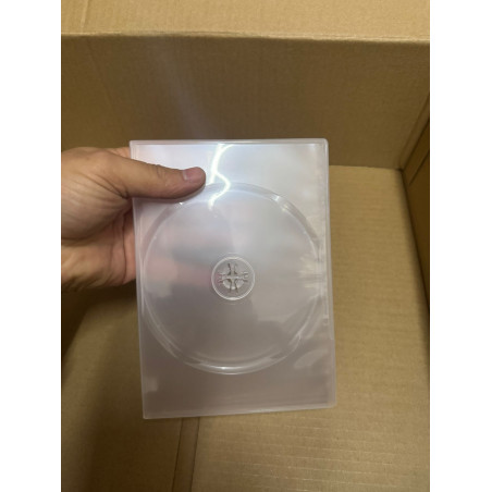 Boîtier DVD pour 2 disques 14mm transparent MediaRange