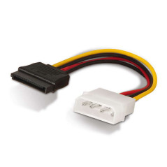 Cable SATA Alimentacion - Molex 4pin/M-SATA Hembra - 16cm - 100% Cobre