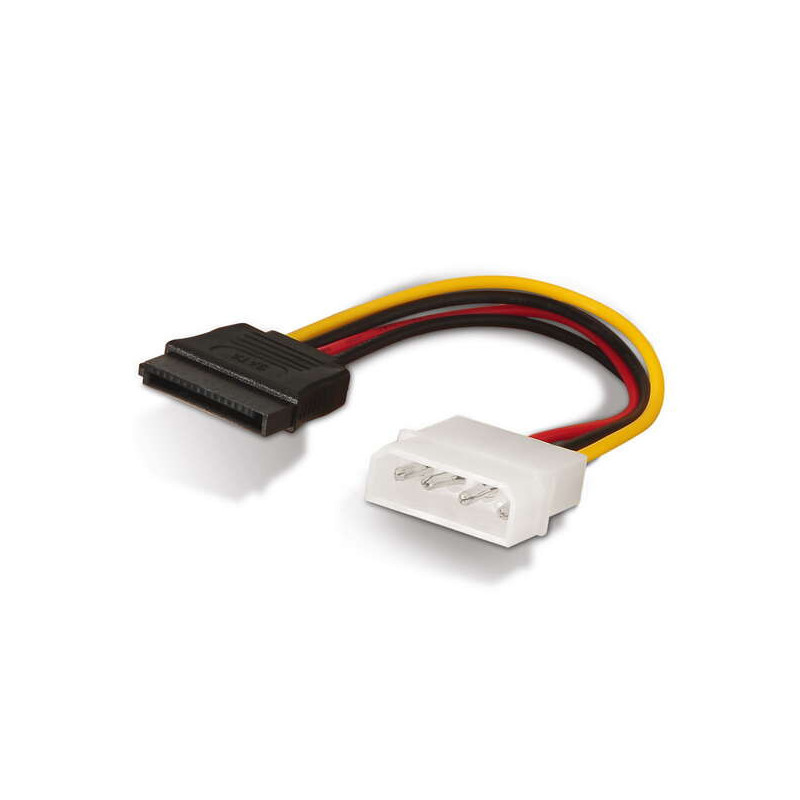 Câble d'alimentation SATA - Molex 4pin/M-SATA Femelle - 16cm - 100% Cuivre