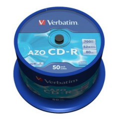 Verbatim CD-R 700 MB 52x – Tarrina 50 | DVDi.es