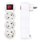 Elbat Base Multiple 3 Tomas con Interruptor Elbat Base Multiple 3 Tomas con Interruptor