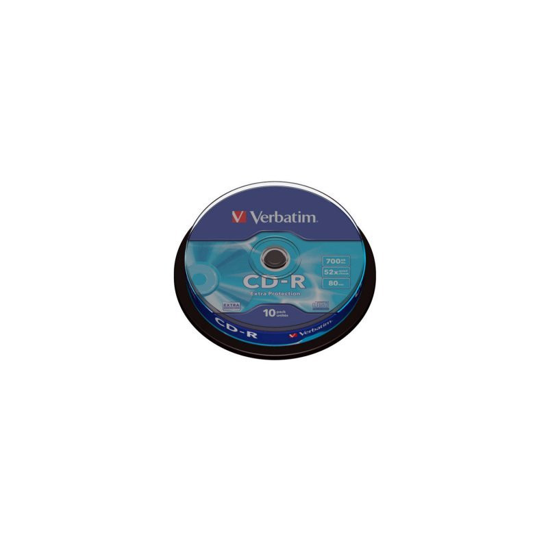 Verbatim CD-R 700 Mo 52X Surface Extra Protection spindle 10