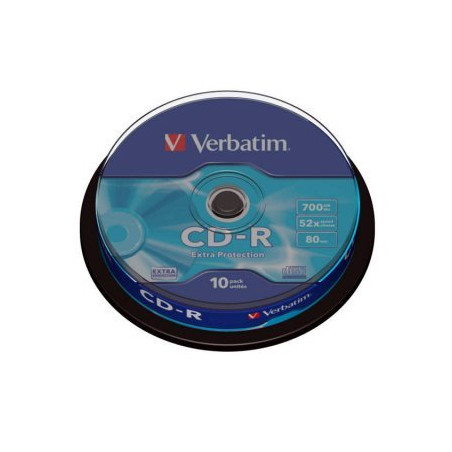 Verbatim CD-R 700 Mo 52x – Spindle 10 | DVDi.es
