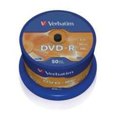Verbatim DVD-R 4,7 GB 16x – Cake 50 | DVDi.es