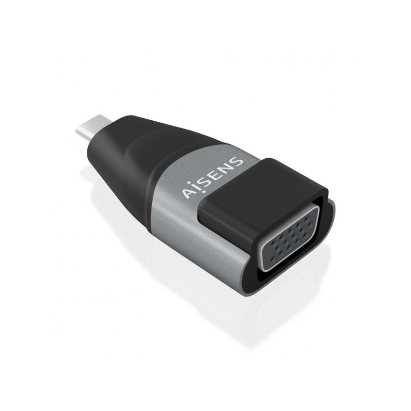 Conversor USB-C a VGA de Aluminio - Transmision de Señales USB a VGA Conversor USB-C a VGA de Aluminio - Transmision de Señales USB a VGA