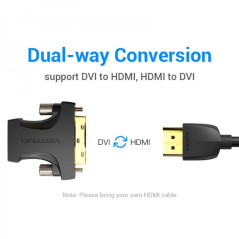 Adaptador HDMI Fêmea para DVI (24+1) Macho