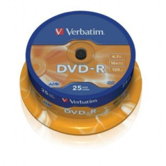 Verbatim DVD-R 4,7 GB 16x – Campana 25 | DVDi.es