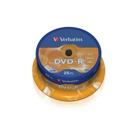 Verbatim DVD-R 4,7 GB 16x – Tarrina 25 | DVDi.es