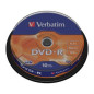 Verbatim DVD-R AZO 4,7GB 16X superficie argento opaco campana 10