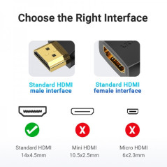 Cópia de Adaptador HDMI Macho para HDMI Fêmea  4K