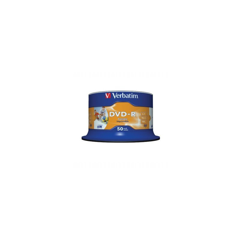 Verbatim DVD-R AZO 4,7GB 16X breite bedruckbare Oberfläche Non-ID Spindel 50