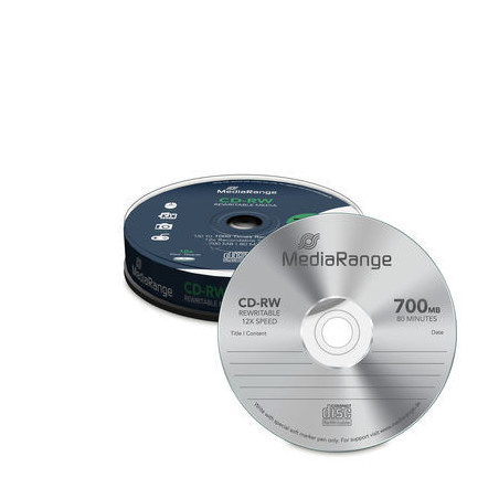 MediaRange CD-RW 700 MB 12x – Spindle 10 | DVDi.es