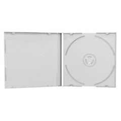 Capa CD Jewelcase 10.4mm para 1 CD/DVD Transparente