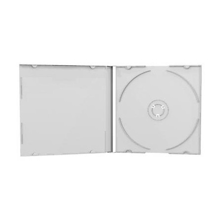 Boitiers CD Jewelcase 10.4mm pour 1 CD/DVD Transparent