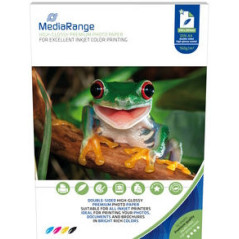 MediaRange DIN A4 Photo Paper for inkjet printers, Brillante dos Caras, 160g, 50 uni