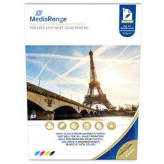 MediaRange DIN A4 Photo Paper for inkjet printers, Brilhante, 160g, 100 uni