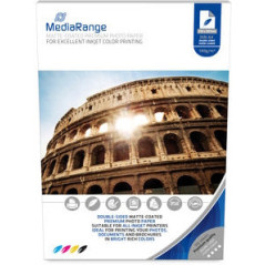 Papel fotográfico MediaRange A4 mate dupla face, 140 g