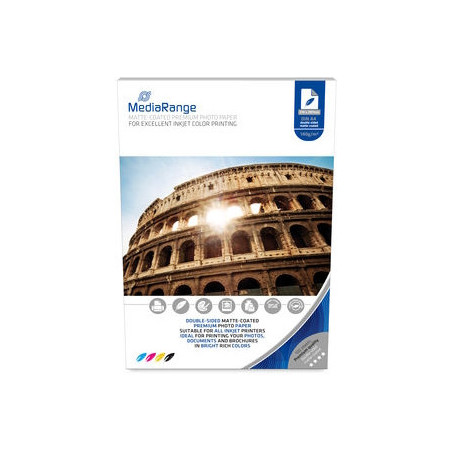 Papier photo MediaRange A4 mat recto verso, 140 g | DVDi.es