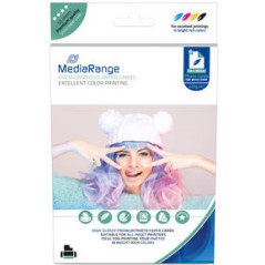 Papel fotográfico MediaRange 13 x 18 cm brilhante, 220 g