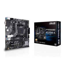 Asus Prime A520M-K Motherboard AMD AM4 2x DDR4 - HDMI, M.2, PCIe, 4x Sata III, USB 2.0, 3.2, RJ-45, VGA, Factor MicroATX