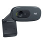 Logitech C270 Webcam HD 720p - 3Mpx - USB 2.0 - Microfono Integrado - Enfoque Fijo Logitech C270 Webcam HD 720p - 3Mpx - USB 2.0 - Microfono Integrado - Enfoque Fijo
