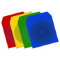 Pack 100 - buste di carta per CD con aletta e finestra, colori assortiti Pack 100 - buste di carta per CD con aletta e finestra, colori assortiti