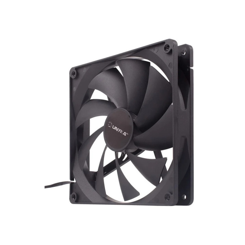 Ventilador Unykach de 140 mm - Velocidade máxima. 1000rpm - Cor preto