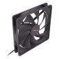 Ventilateur Unykach 140 mm - Vitesse maximale. 1000 tr/min - Couleur noire Ventilateur Unykach 140 mm - Vitesse maximale. 1000 tr/min - Couleur noire