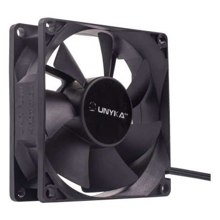 Ventilador Unykach 80 mm, hasta 2000 rpm, negro | DVD.pt