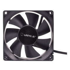 Ventilador Unykach 80 mm, hasta 2000 rpm, negro | DVDi.es