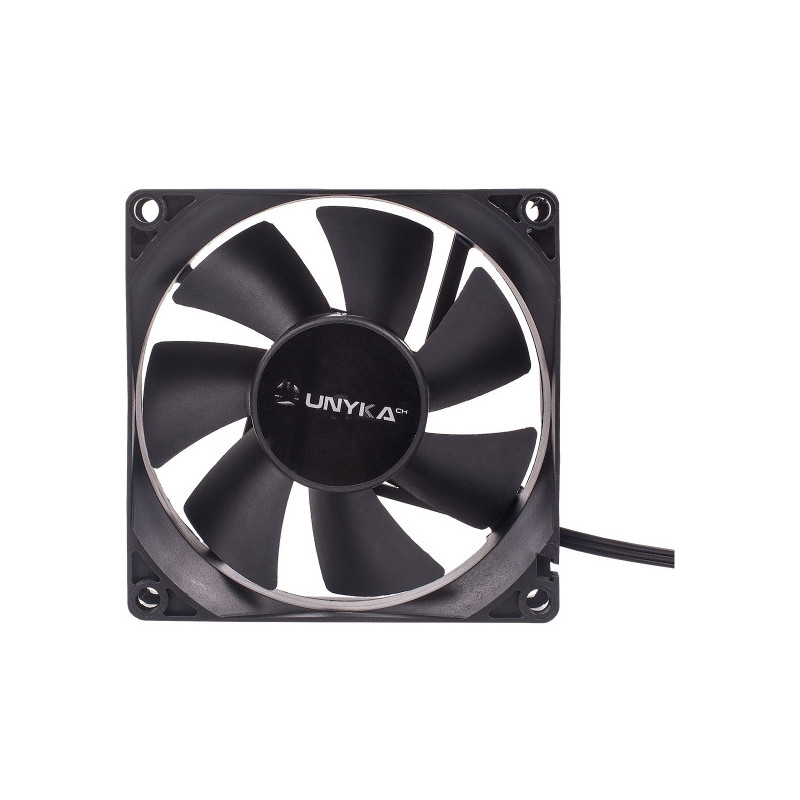 Ventilateur Unykach 90 mm – Vitesse maximale. 2000 tr/min - Couleur noire