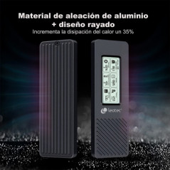 Caja externa Leotec para SSD M.2 NVMe, USB 3.2 Gen 2 tipo C