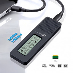 Caja externa Leotec para SSD M.2 NVMe, USB 3.2 Gen 2 tipo C