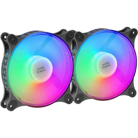 Mars Gaming FRGB Rainbow 360 kit of 2 fans | DVDi.es