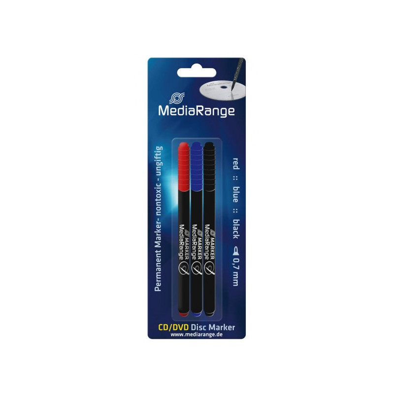 Rotulador para CD/DVD/Bluray con 3 colores