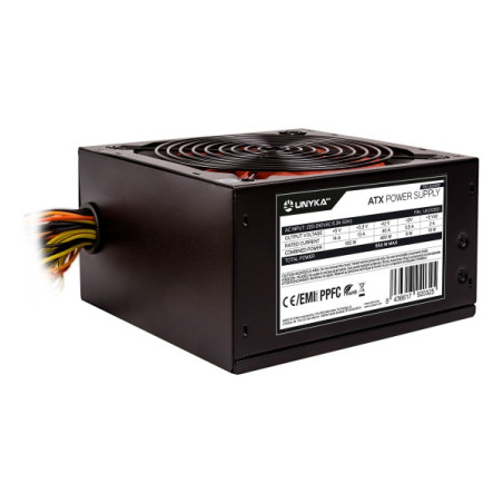 Unykach ATX 550W Gaming Fuente de Alimentacion 550W ATX 2.3 - PPFC - Ventilador 140mm