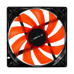 Ventilador Unykach 120mm com LED vermelho - Velocidade máxima 1200 rpm