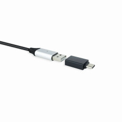 USB-C male to USB-A 3.1 female adapter, aluminium | DVDi.es