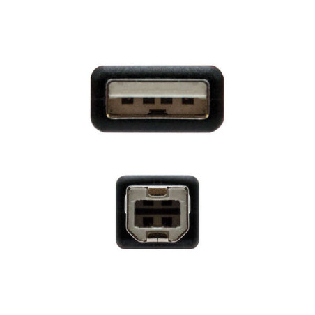 Cabo de Impressora USB-A 2.0 Macho a USB-B Macho 4.50m