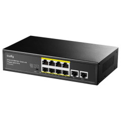 Commutateur Cudy FS1010PG 8 ports 10/100M PoE+ avec 2 ports de liaison montante