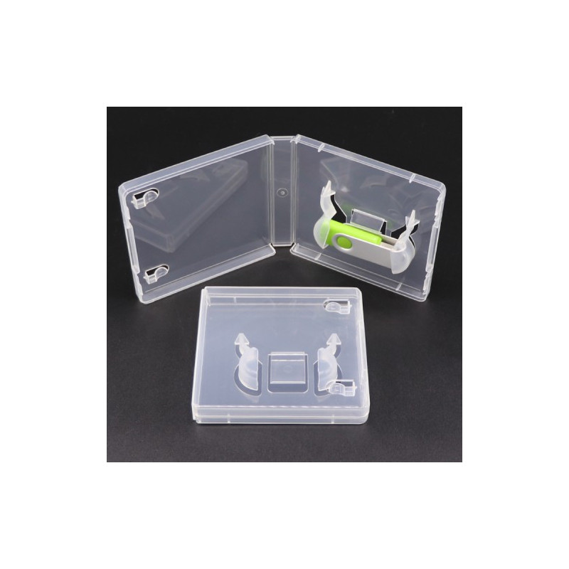 Pack 5 - Universal USB flash drive case box - transparent Pack 5 - Universal USB flash drive case box - transparent